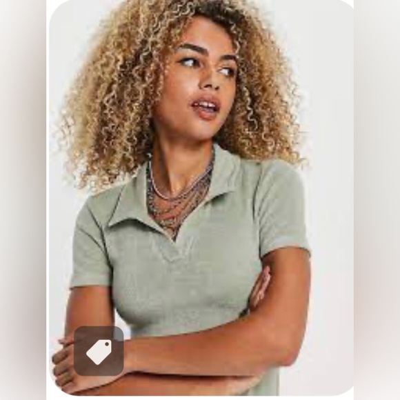 NWT Topshop Sage Green Terri Dress - Picture 2 of 7